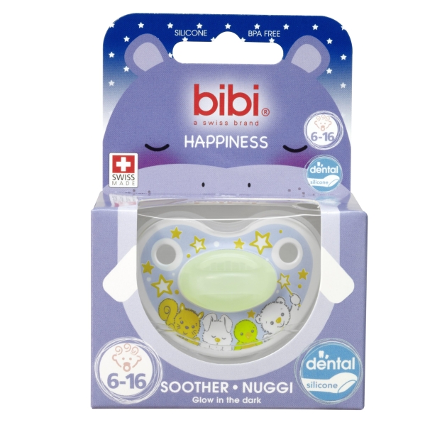 bibi čiulptukas Happiness DenSil 6-16 Ring Glow in the Dark SV-B1