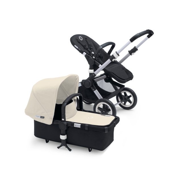 Bugaboo Buffalo+ sidabr. rėmas 2 in 1