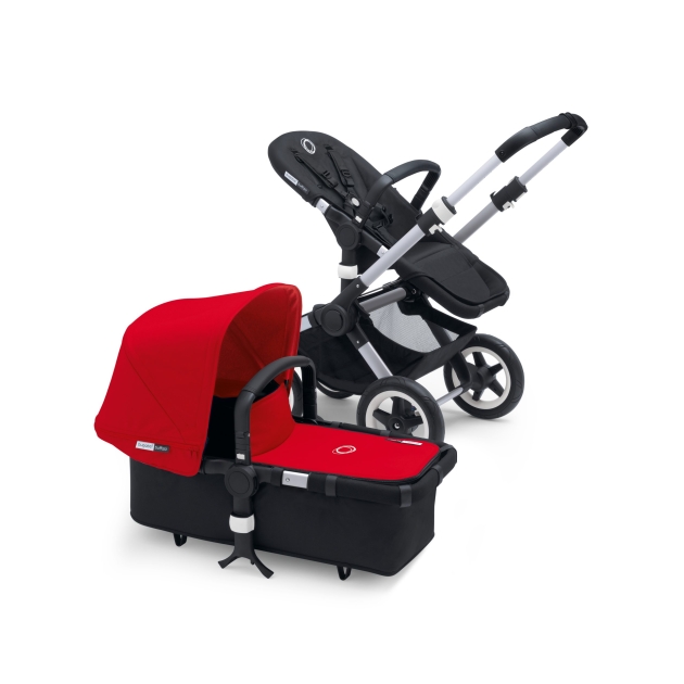 Bugaboo Buffalo+ sidabr. rėmas 2 in 1