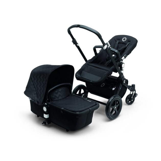 Bugaboo Cameleon3  complete DE BLACK SHINY CHEVRON BLACK