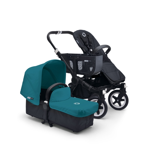 Bugaboo Donkey+ (juodas rėmas) 2 in 1