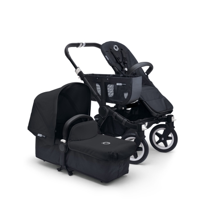 Bugaboo Donkey+ (juodas rėmas) 2-in-1