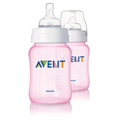 Buteliukas AVENT 260 ml. PP rožinis