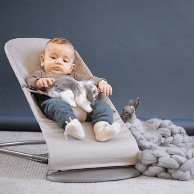 Gultukas BabyBjorn BLISS Grey White GREIGE, MESH