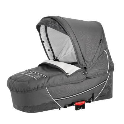 Lopšys CITY CARRYCOT GREY LEAVES 2013