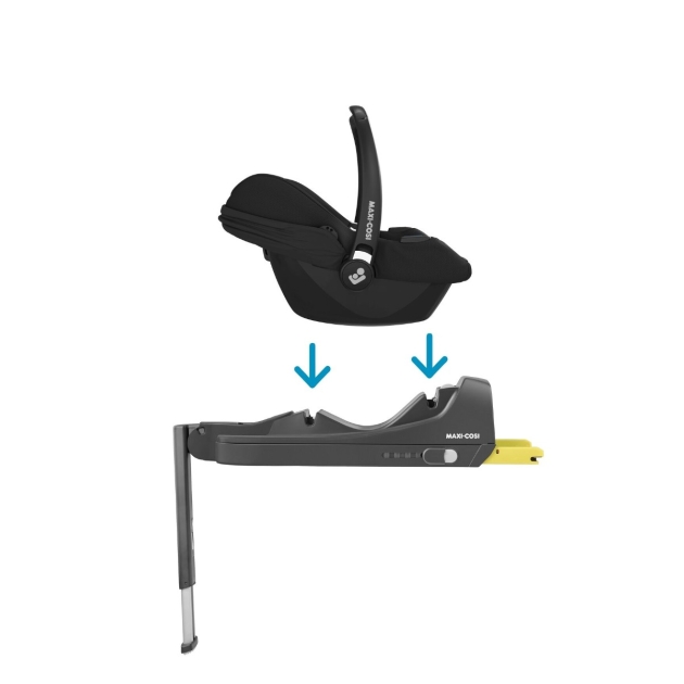 Maxi Cosi Tinca kėdutė + ISOFIX baze Essential Black (komplektas)