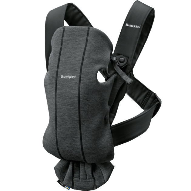 Nešioklė BabyBjorn MINI CHARCOAL GREY, 3D JERSEY