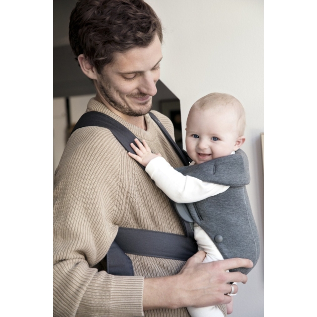 Nešioklė BabyBjorn MINI DARK GREY, 3D JERSEY