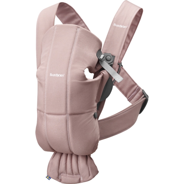 Nešioklė BabyBjorn MINI DUSTY PINK, COTTON