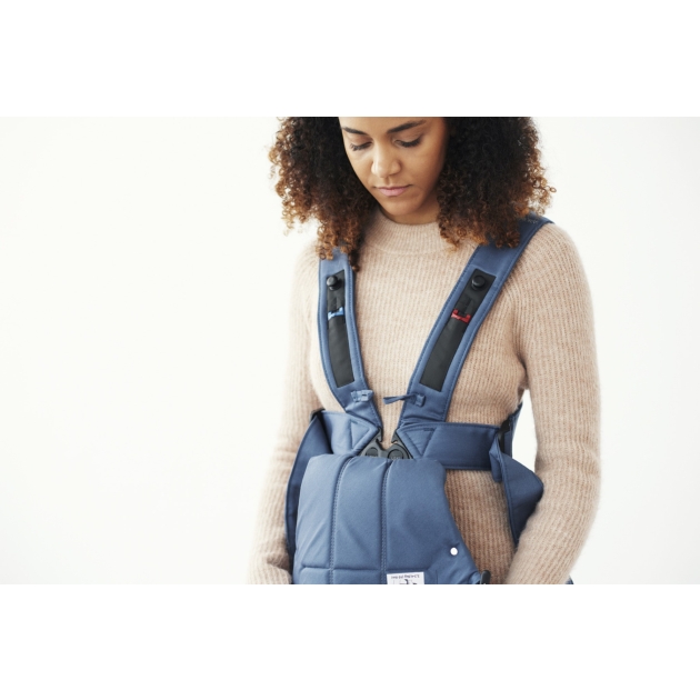 Nešioklė BabyBjorn MINI VINTAGE INDIGO, COTTON