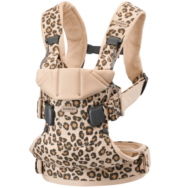 Nešioklė BabyBjorn ONE BEIGE/LEOPARD COTTON