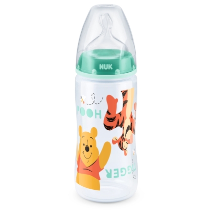 NUK Disney FC+ polipropileno buteliukas 300ml su silikoniniu žinduku M Nr.1