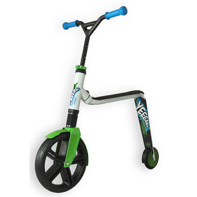 Paspirtukas / Balansinis dviratis Scoot and Ride Highwaygangster WHITE/green/blue