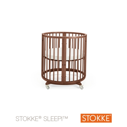 Stokke® Sleepi™ MINI lovytė-lopšelis 82 cm. (0-6 mėn.) Walnut Brown