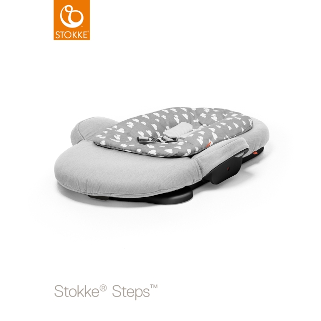 STOKKE Steps Gultukas Grey Clouds su juodu plastiku