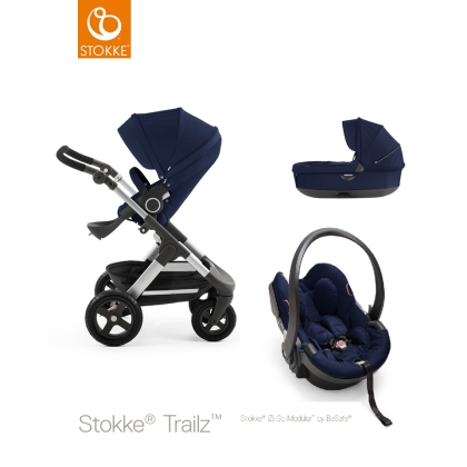 Stokke Trailz komplektas 3 in 1 ( Deep Blue )