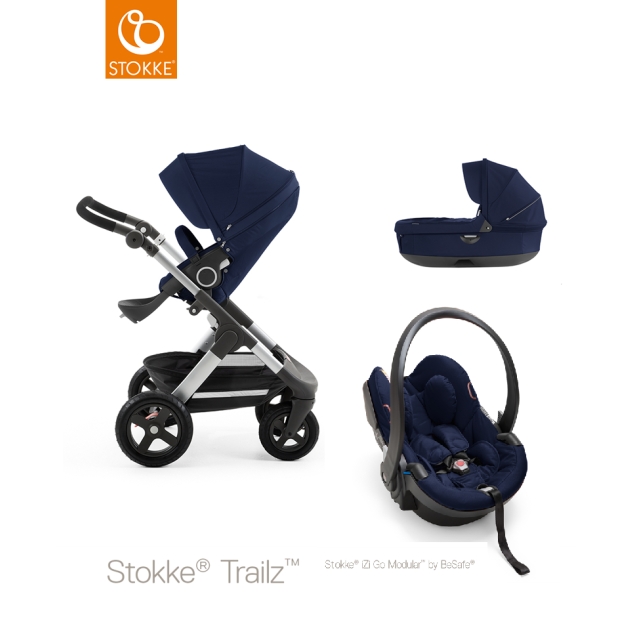 Stokke Trailz komplektas 3 in 1 ( Deep Blue )