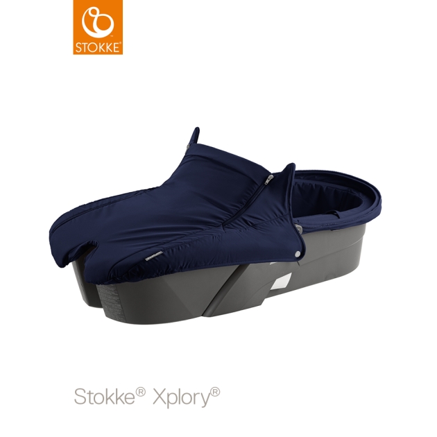 Stokke Xplory V5 Deep Blue (su lopšiu)