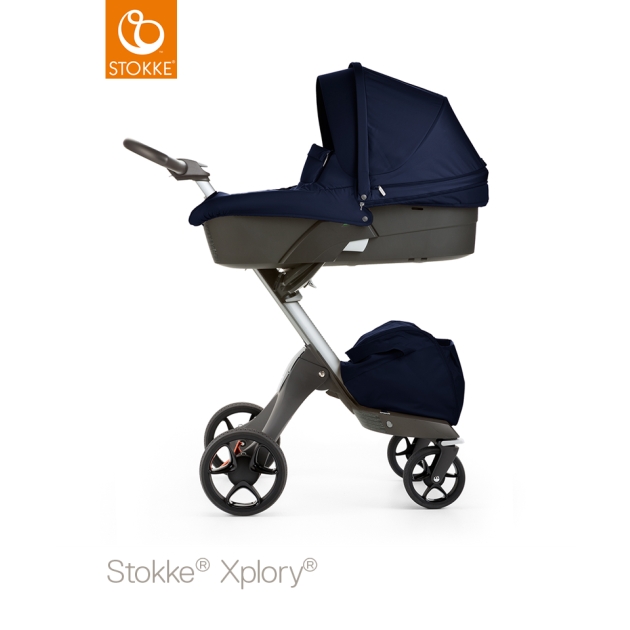 Stokke Xplory V5 Deep Blue (su lopšiu)