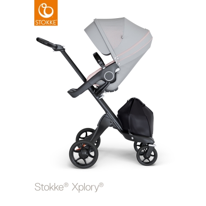 STOKKE XPLORY V6 sportinukas Athleisure Pink (juodas rėmas)