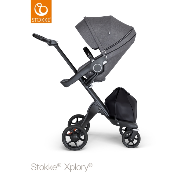 STOKKE XPLORY V6 sportinukas Black Melange (juodas rėmas)