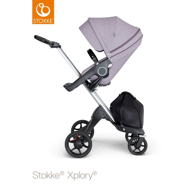 STOKKE XPLORY V6 sportinukas Brushed Lilac (sidabrinis rėmas)