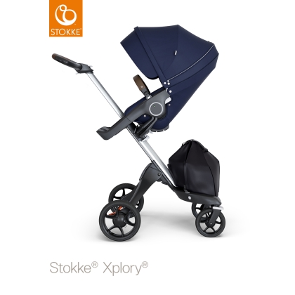 STOKKE XPLORY V6 sportinukas Deep Blue (sidabrinis rėmas)