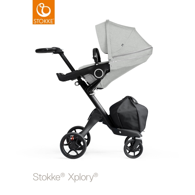 STOKKE XPLORY V6 sportinukas GREY MELANGE (juodas rėmas)