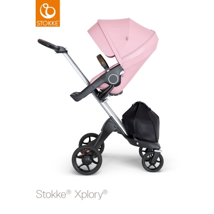 STOKKE XPLORY V6 sportinukas Lotus Pink (sidabrinis rėmas)