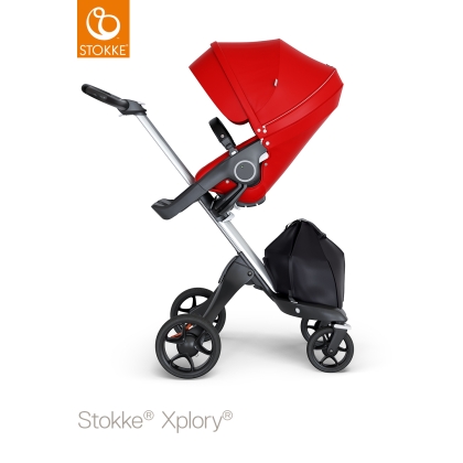 STOKKE XPLORY V6 sportinukas Red (sidabrinis rėmas)