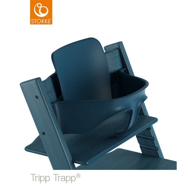 TRIPP TRAPP buomelis su nugaros atrama (kompl. Apsauga nuo virtimo) Midnight Blue