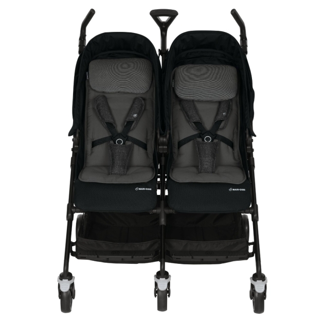 Vežimėlis Maxi Cosi Dana for2 (dvyniams) Nomad black