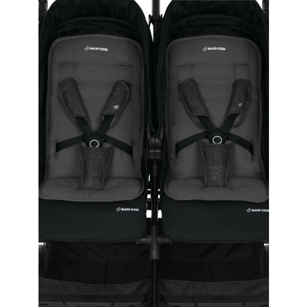 Vežimėlis Maxi Cosi Dana for2 (dvyniams) Nomad black