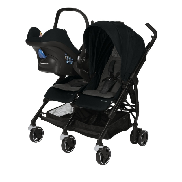 Vežimėlis Maxi Cosi Dana for2 (dvyniams) Nomad black