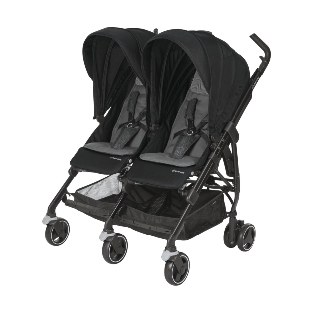 Vežimėlis Maxi Cosi Dana for2 (dvyniams) Nomad black