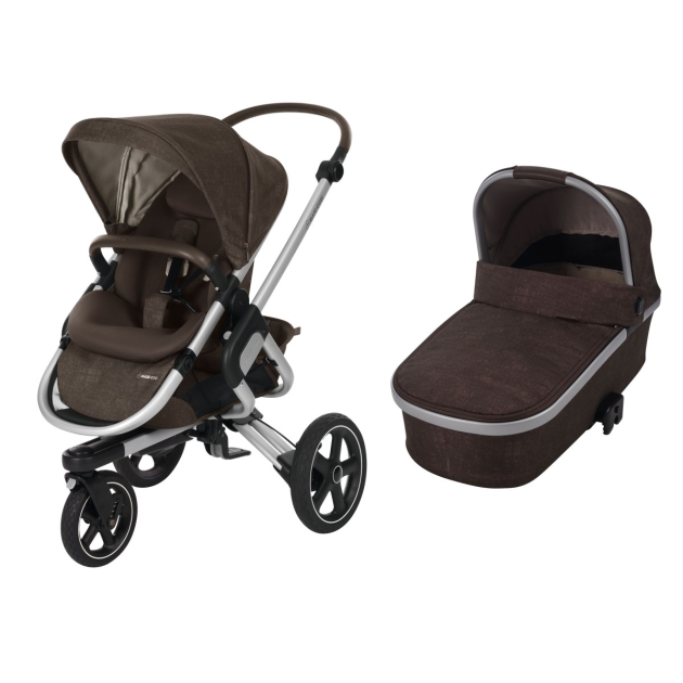 Vežimėlis Maxi Cosi Nova 3 (2 in 1) su lopšiu Oria Nomad Brown