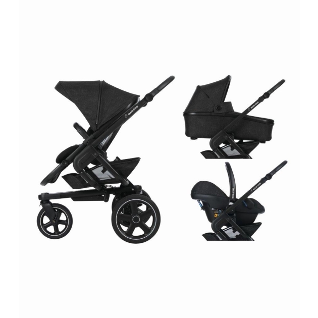 Vežimėlis Maxi-Cosi Nova 3 in 1 (3 ratai) Nomad Black