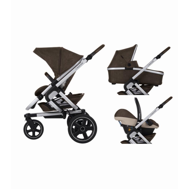 Vežimėlis Maxi-Cosi Nova 3 in 1 (3 ratai) Nomad Brown