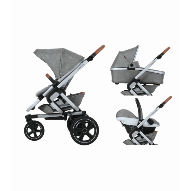 Vežimėlis Maxi-Cosi Nova 3 in 1 (3 ratai) Nomad Grey