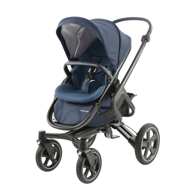 Vežimėlis Maxi Cosi Nova 4 (2 in 1) su lopšiu Oria Nomad Blue