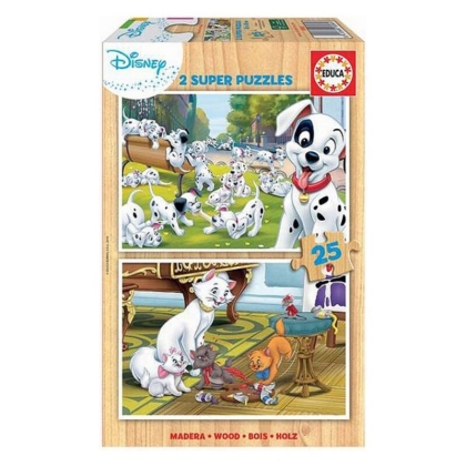 2 galvosūkių rinkinys Disney Dalmatians + Aristochats 25 Dalys