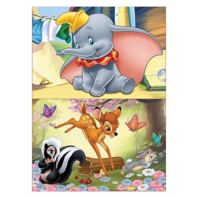 2 galvosūkių rinkinys Disney Dumbo Bambi Educa 18079 Medžio Vaikiškas 16 Dalys