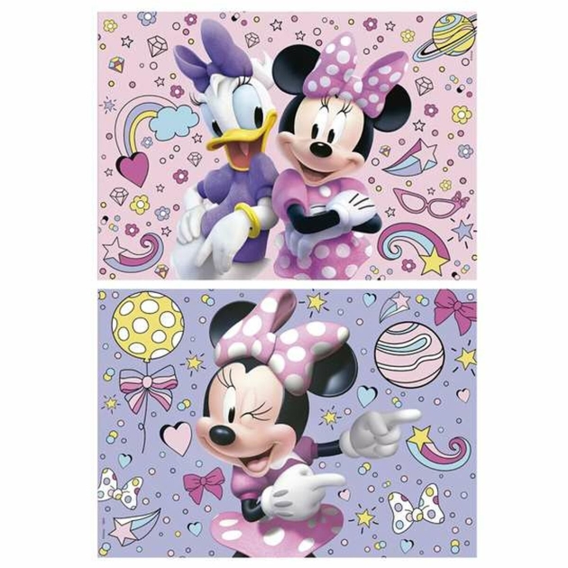 2 galvosūkių rinkinys Educa Minnie Mouse 48 Dalys