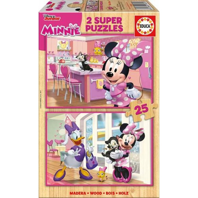 2 galvosūkių rinkinys Minnie Mouse Me Time 25 Dalys 26 x 18 cm