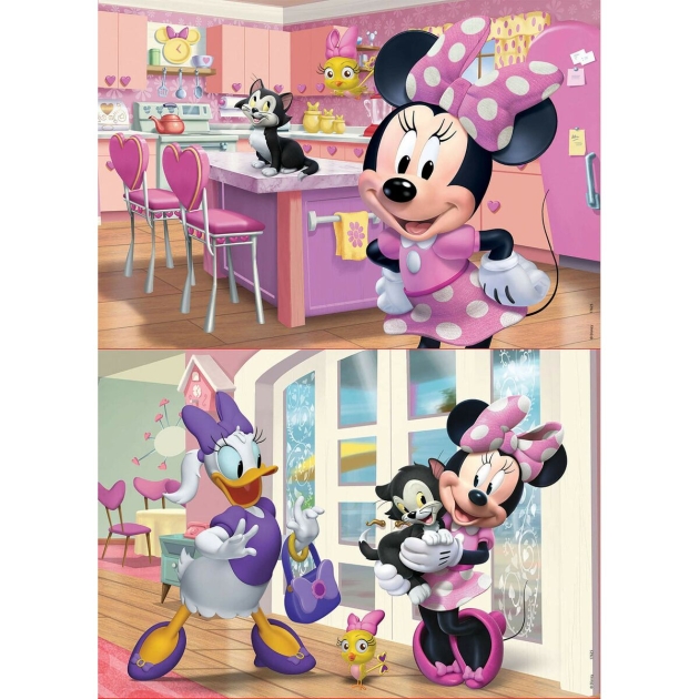 2 galvosūkių rinkinys Minnie Mouse Me Time 25 Dalys 26 x 18 cm