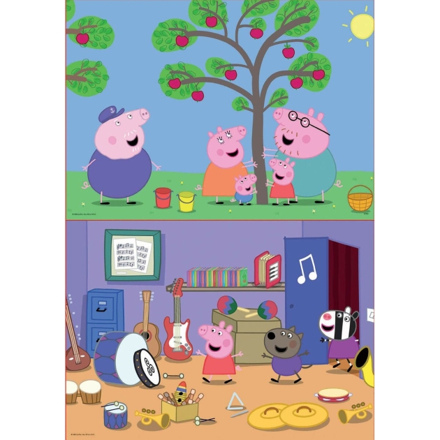 2 galvosūkių rinkinys Peppa Pig 48 Dalys 28 x 20 cm