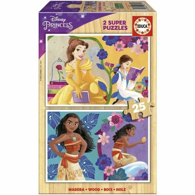 2 galvosūkių rinkinys Disney Princess Bella + Vaiana 25 Dalys