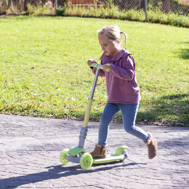 “3 in 1” tobulėjantis vaikiškas paspirtukas Scuvol InnovaGoods Žalia Aliuminis (Naudoti B)