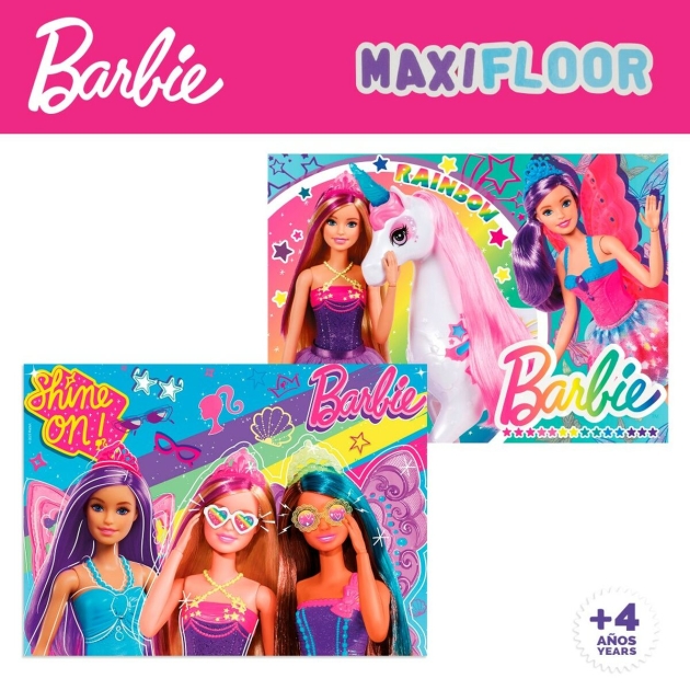 4 galvosūkių rinkinys Barbie MaxiFloor 192 Dalys 35 x 1,5 x 25 cm