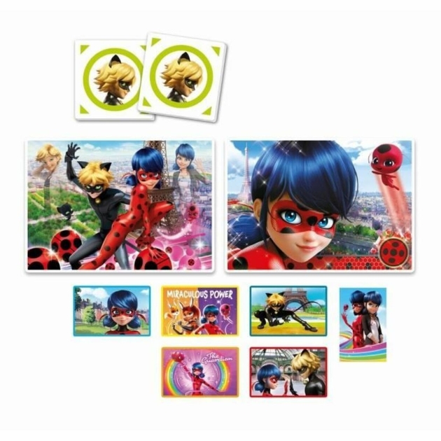 4 galvosūkių rinkinys Miraculous: Tales of Ladybug Cat Noir Clementoni Edukit